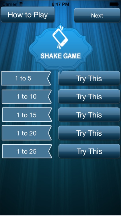 Luck Detector Game: Shake