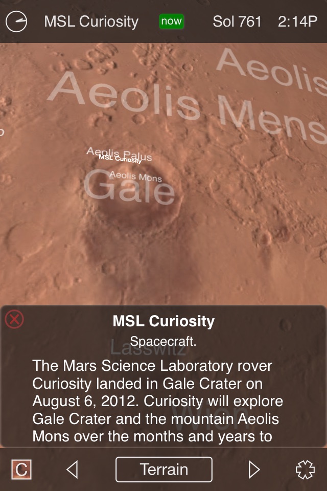 Mars Globe HD screenshot 2