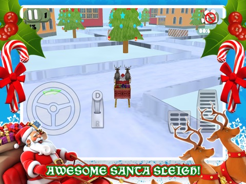 Screenshot #5 pour Noël Sleigh Parking de jeu de 3D Père GRATUIT