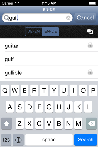 German<>English Dictionary screenshot 2