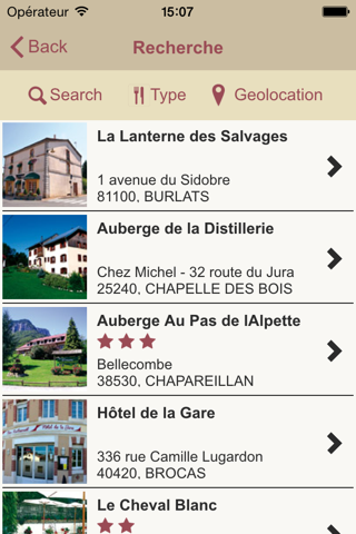 Tables et Auberges de France screenshot 2