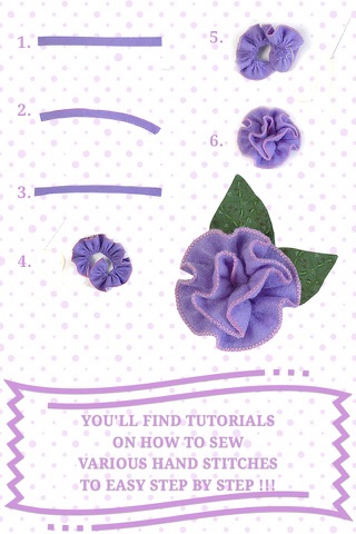 Sewing Flower DIY Tutorial screenshot 3