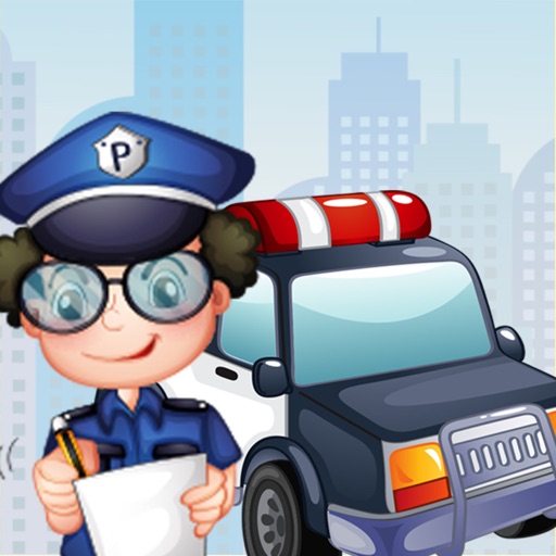 A Find the Shadow Game for Children: Learn and Play with Police Icon