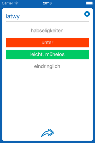 Polish <> German Dictionary + Vocabulary trainer screenshot 4
