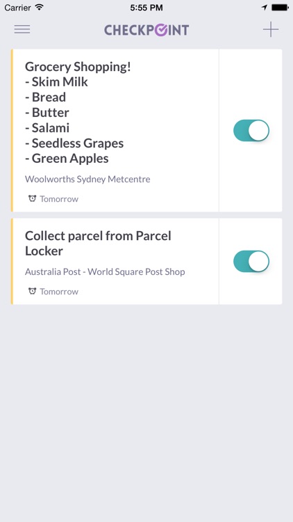 CheckPoint: Location-based Reminders