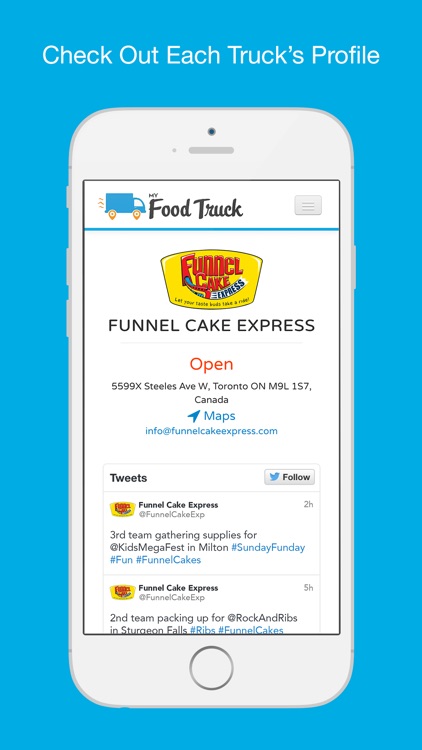 My Food Truck - Explore Nearby Food Trucks or Manage Your Food Truck Business