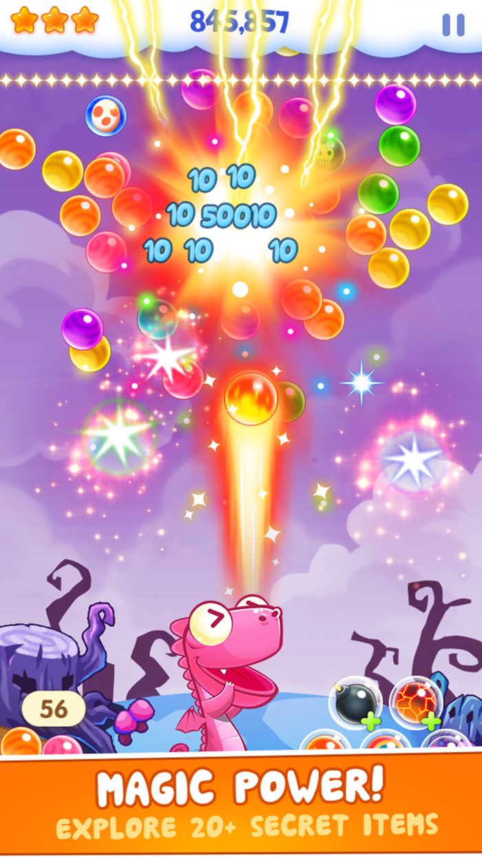 Bubble Revels - dinosaur shooter rescue babies adventure