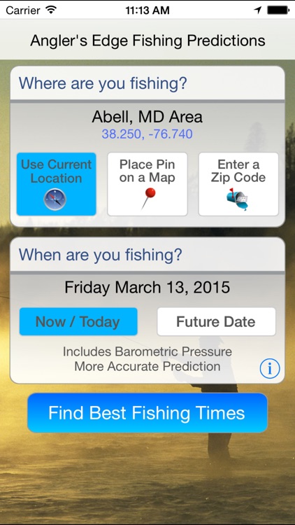 Angler's Edge - Solunar Fishing Predictions