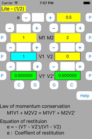 Collision Calculator Lite screenshot 3