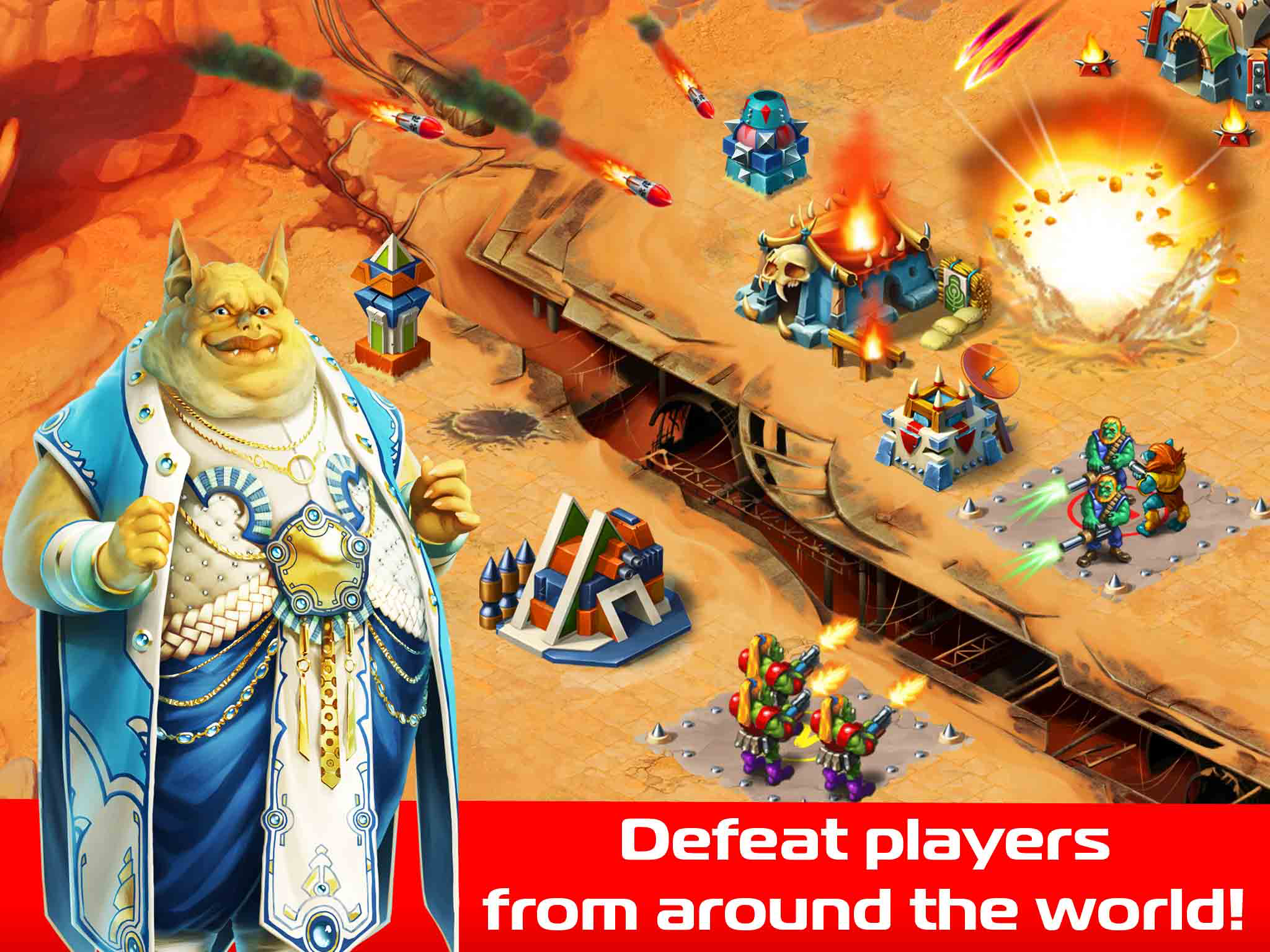 The Lord Of Orcs: cool online strategy and tactics with pvp and pve
