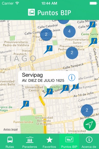 iTransantiago screenshot 4