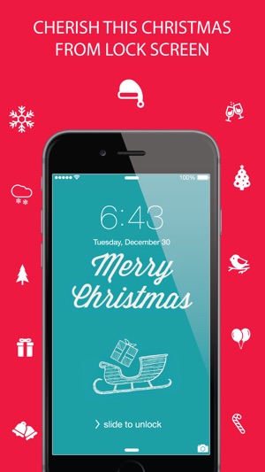 Christmas Wallpaper ® - Beautiful HD Xmas, santa claus, orna(圖1)-速報App