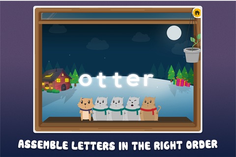 Santa Kittens Phonics & Spelling: Learn ABC Alphabet Names & Sounds Playtime Free screenshot 3
