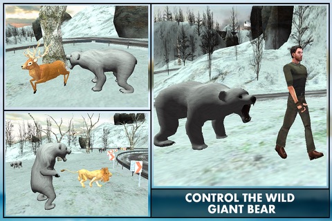 Wild Bear Attack Simulator 3D – lives life of polar bear & hunt down the jungle animals screenshot 2