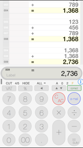 Rolled Paper Calculator PRO screenshot
