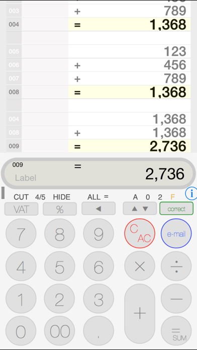 Rolled Paper Calculator PRO Screenshot
