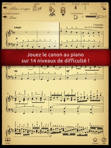 Play Pachelbel – Canon (partition interactive pour piano) screenshot 2