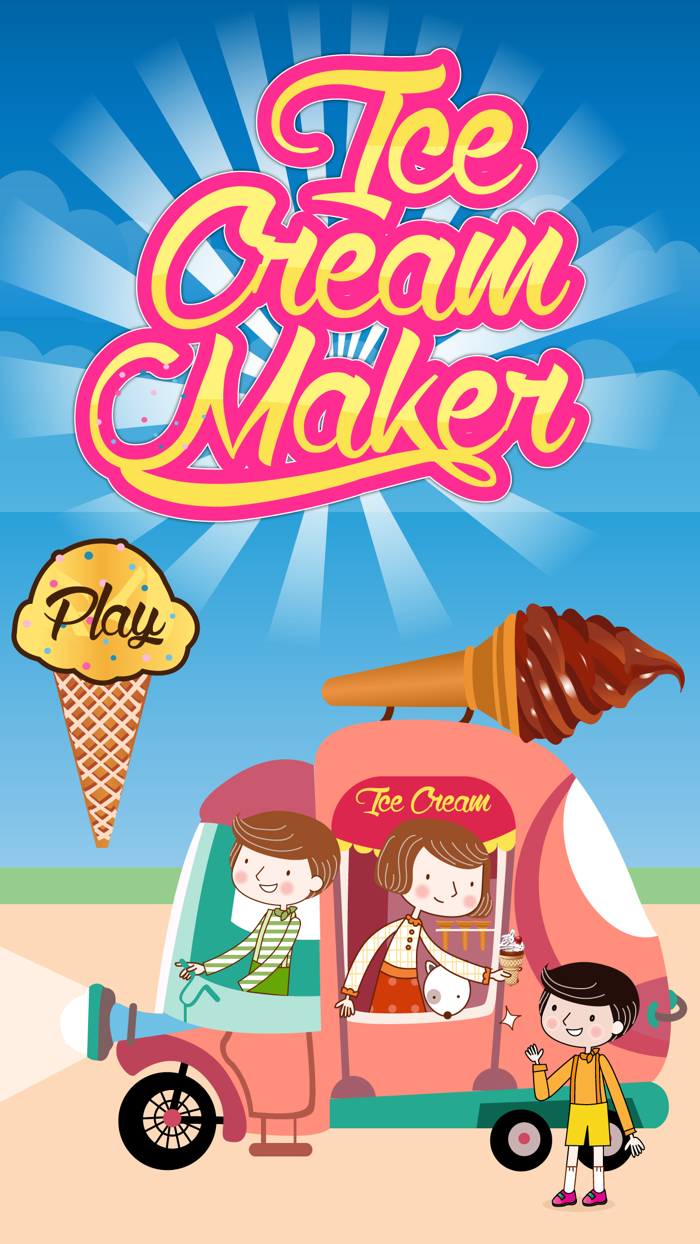 Ice Cream Maker - Frozen ice cone parlour and crazy chef adventure game