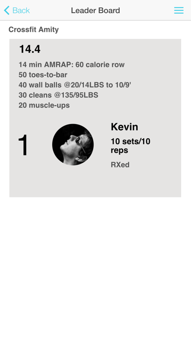 WODTracker iPhone screenshot