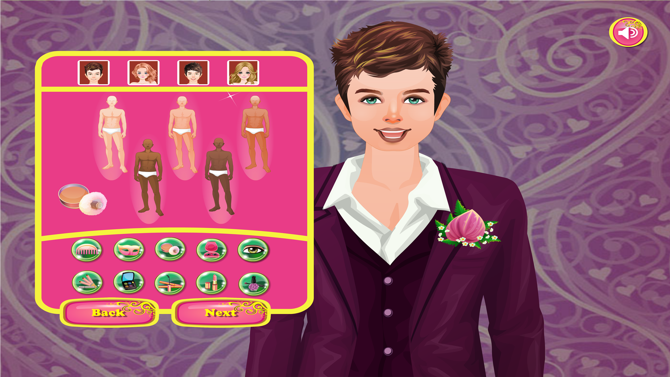 Happy Wedding- Dress up and make up game for kids who love wedding and fashion screenshot 4