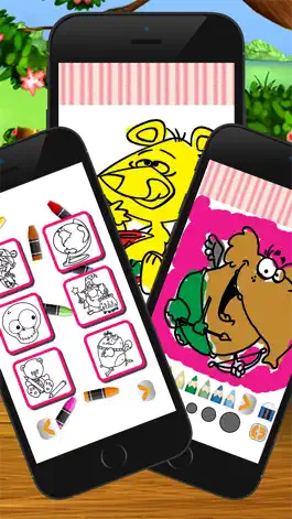 Game screenshot Мультфильм животных книжка-раскраска mod apk