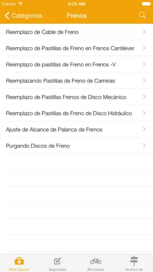 Captura de pantalla de Bike Doctor - Guía Fácil Sobre Reparación Y Mantenimiento De Bicicletas en iPhone 4
