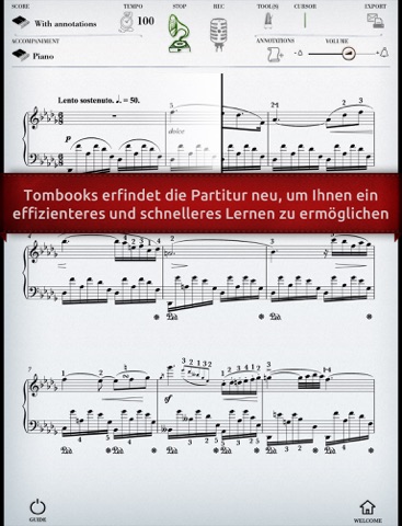 Play Chopin – Nocturne n°8 (partition interactive pour piano) screenshot 2