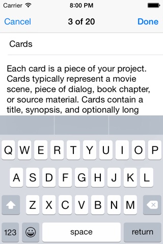 Index Card for iPhone screenshot 2