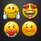 Super Cute, Super Cool, Text Smileys Minis