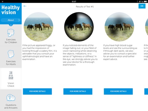 Healthy Vision iPad screenshot 4 - Medical app
