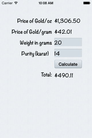 Gold Trade Calculator screenshot 3