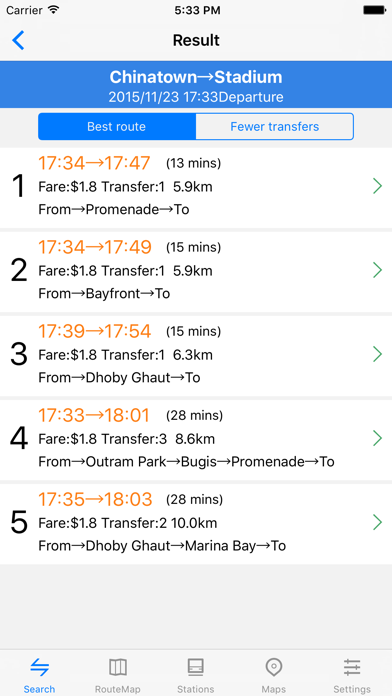 Metro Singapore Subway Screenshot 2 - AppWisp.com Metro Singapore Subway Screenshot 2 - AppWisp.com