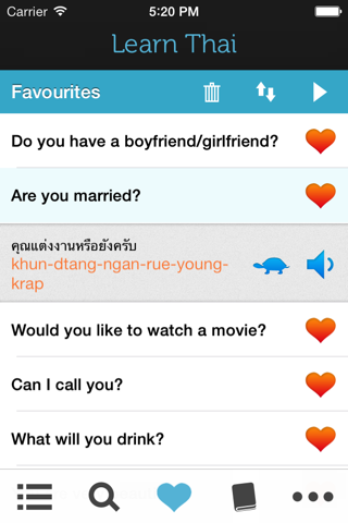 Learn Thai HD - Phrasebook for Travel in Thailand, Bangkok, Chiangmai, Phuket, Pattaya, Sukhothai, Ayutthaya, Chiangrai screenshot 4