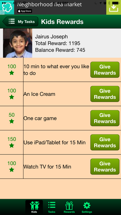 Screenshot #3 pour Rewards 4 Kids: Smart Reward Tracker