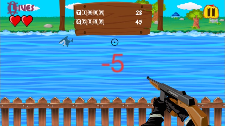 A Shark Shooter Sniper Game - Scary Fish Revenge FREE