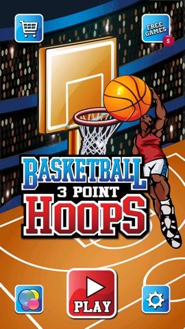 バスケットボール3ポイントホープス - Basketball 3 Point Hoopsのおすすめ画像1