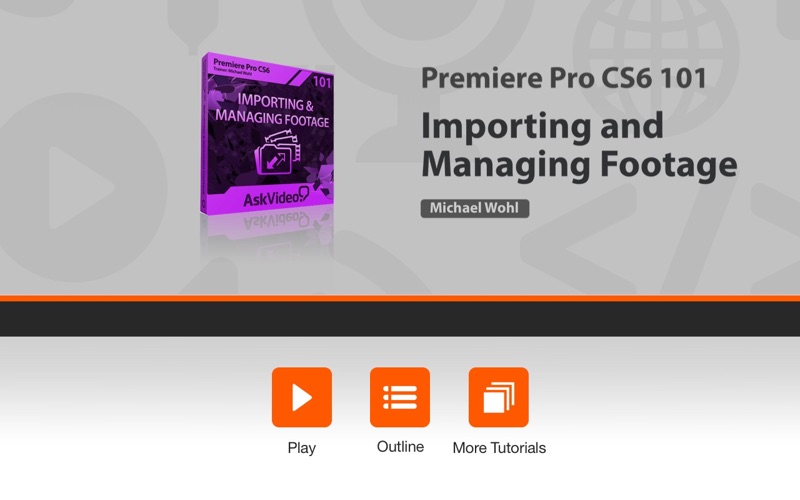 Screenshot #1 pour AV for Premiere Pro CS6 101 - Importing and Managing Footage