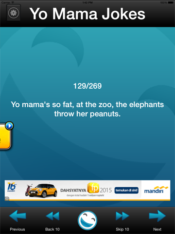 Screenshot #4 pour Yo Mama Jokes! (FREE)