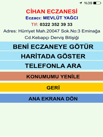 Screenshot #6 pour Nöbetçi Eczane Adana