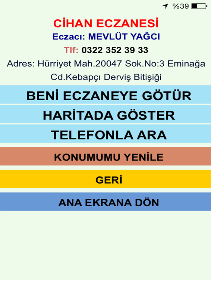 Nöbetçi Eczane Adana