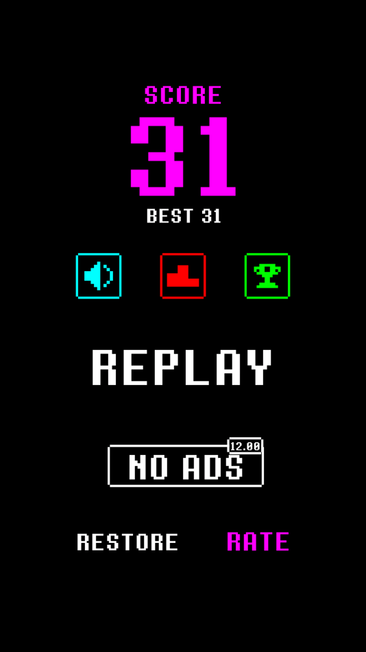 #4. Dac Ziggy Dash in a dark retro style 8bit pixel art world (iOS) Podle: 建瑛 贾