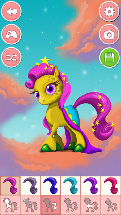 Screenshot #1 pour Jeux d'habillage pour filles: déguise ton poney