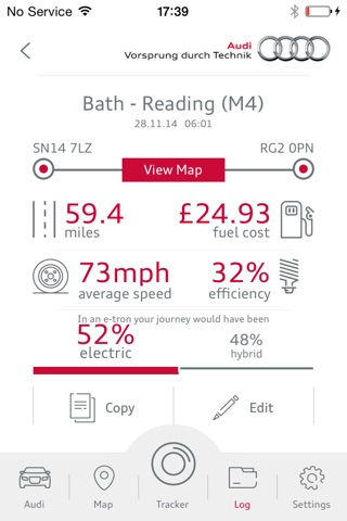 Audi Mileage Tracker screenshot 3