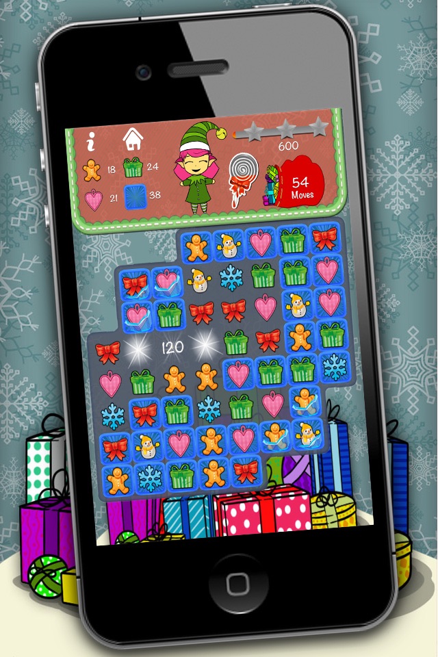 Elf’s christmas candies smash – Educational game for kids from 5 years old screenshot 4