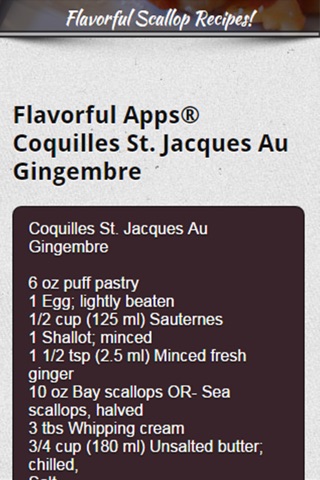 Scallop Recipes from Flavorful Apps® screenshot 3