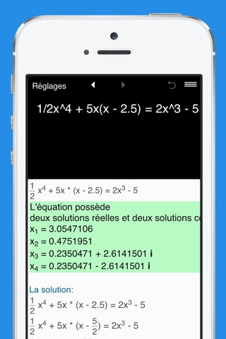 Quartic Equation Calculator screenshot 2