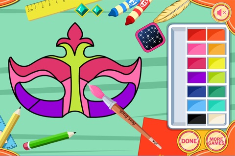 Beautiful mask makeover - Build your own mask and make a beautiful make up screenshot 4