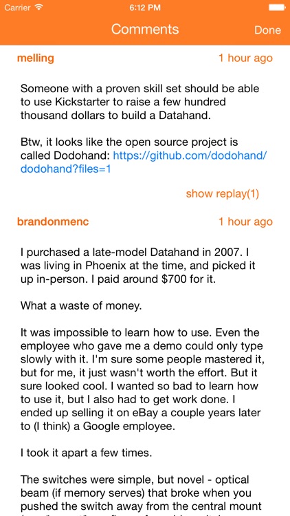 HNBrowser for Hacker News Readers