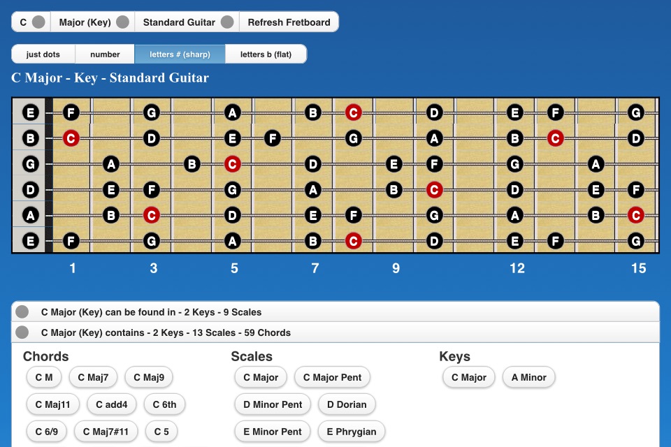 Guitar Chords n Scales screenshot 4