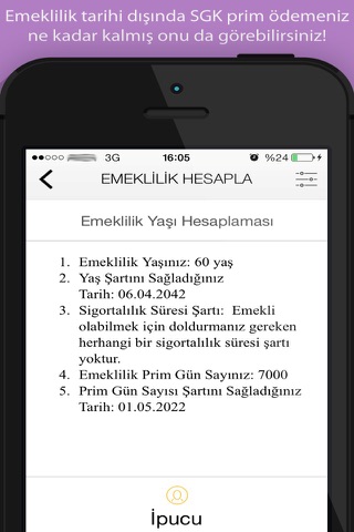 Emeklilik Yaş Hesabı screenshot 3